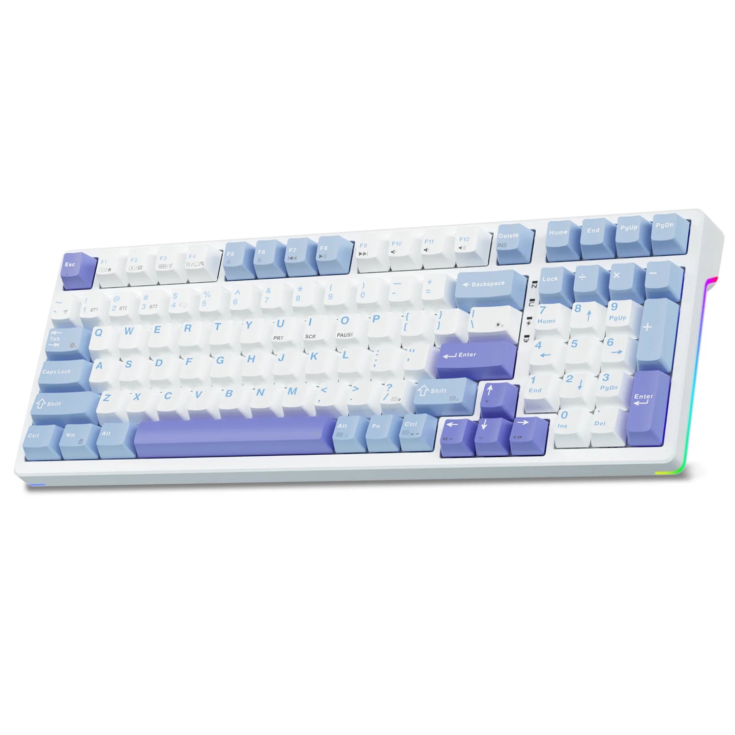 AULA F98X Magnetic Switch Gaming Mechanical Keyboard 3/5 Pin Hotswap RGB Customized PBT Keycaps Adjustable Trigger for E-Sports